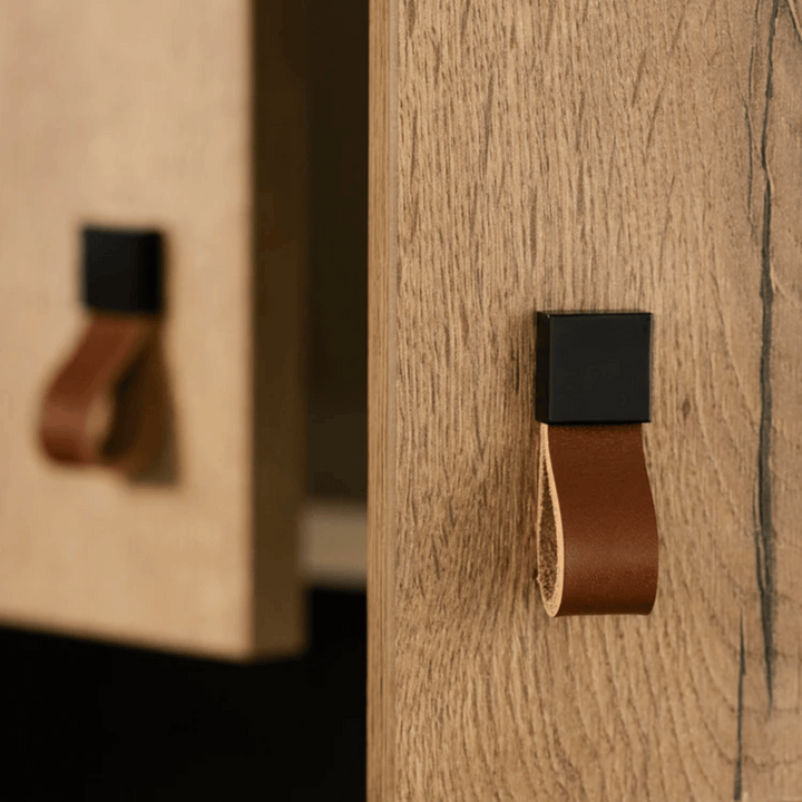 Brass Leather Cabinet Handle 2