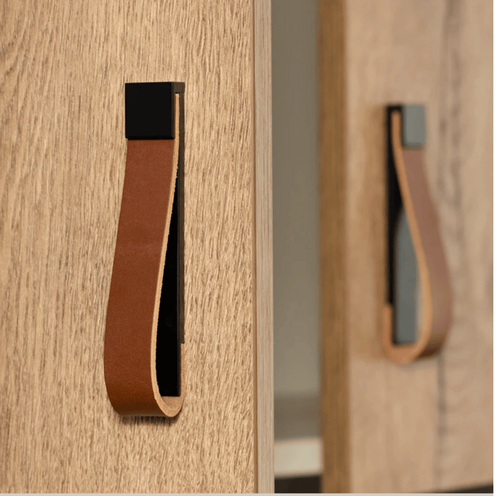 Brass Leather Cabinet Handle 3