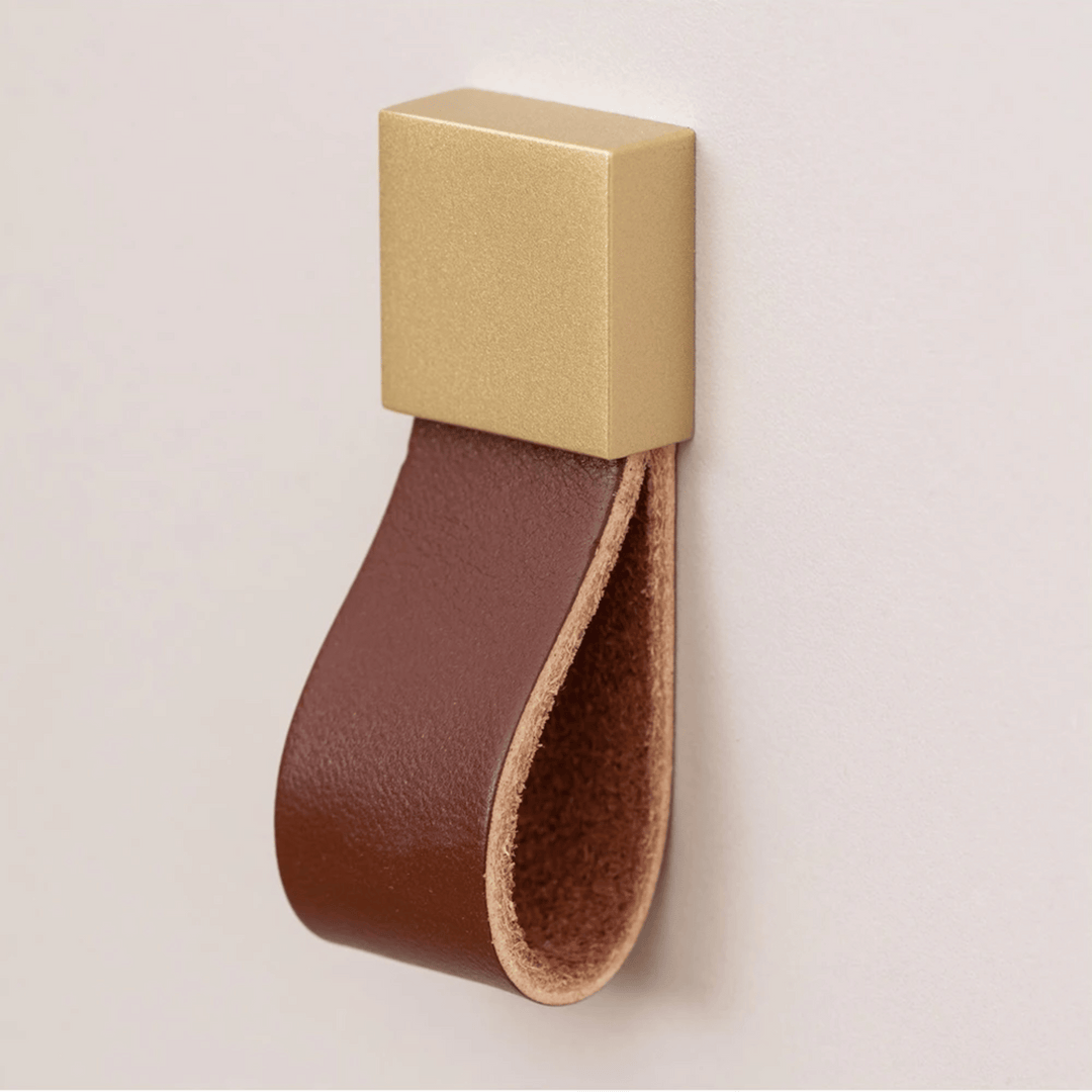Brass Leather Cabinet Handle 5