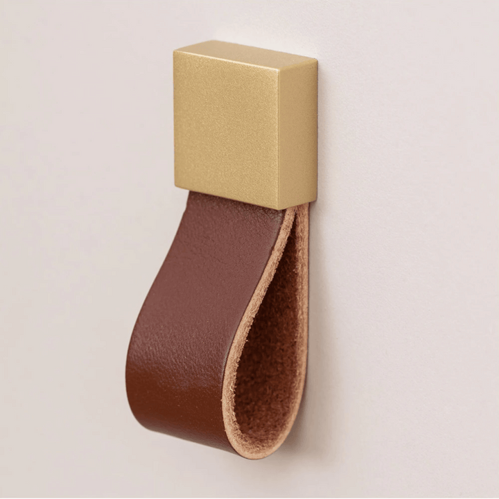 Brass Leather Cabinet Handle 5