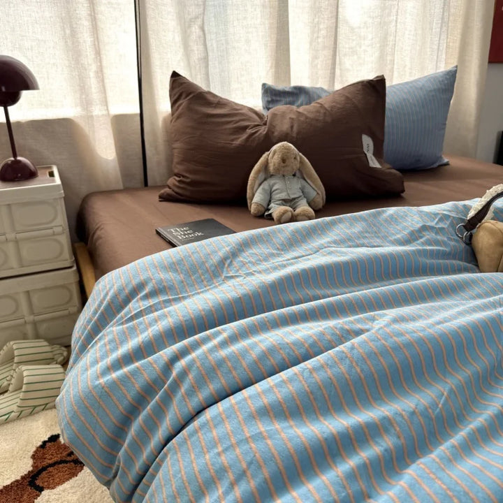 Calm Cotton Stripe Duvet Set 2