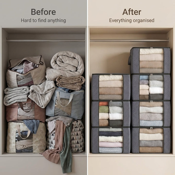 Calm Fabric Storage Bins 2