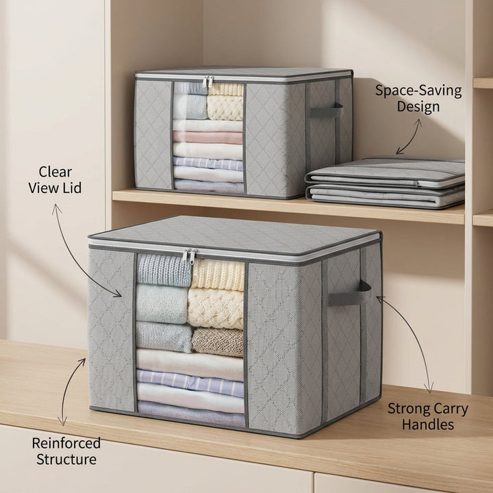 Calm Fabric Storage Bins 3