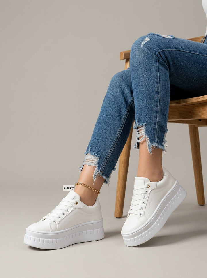 Casual Lace-Up Platform Sneakers 2