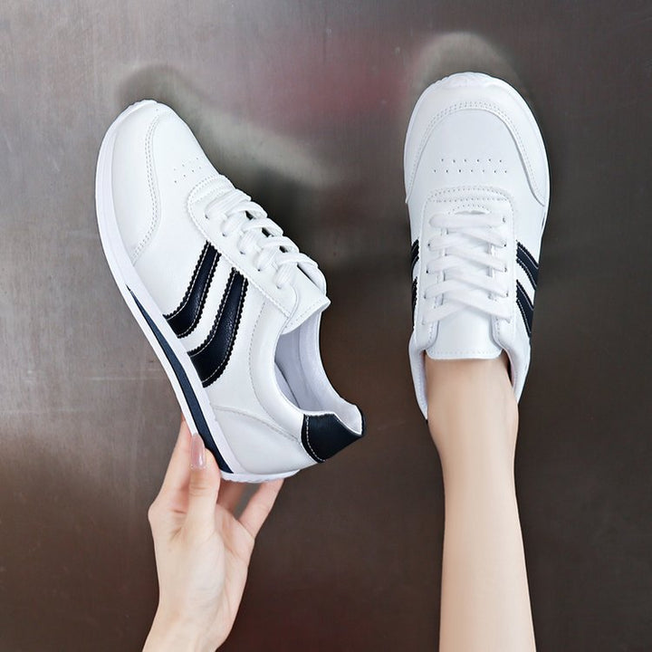 Casual Lace-Up Sneakers with Striped Detailing 4