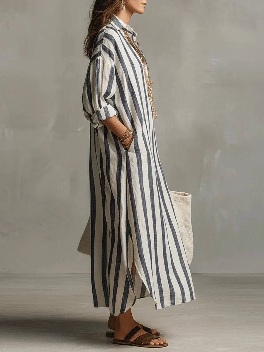 Casual Linen Shirt Dress for Women 1