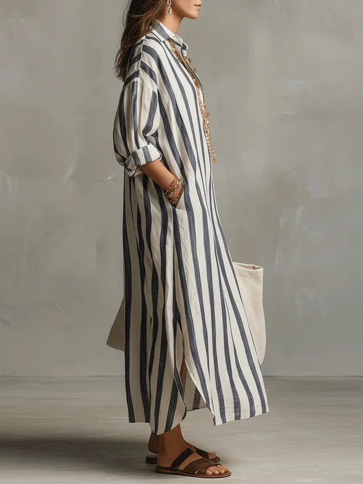 Casual Linen Shirt Dress for Women 1