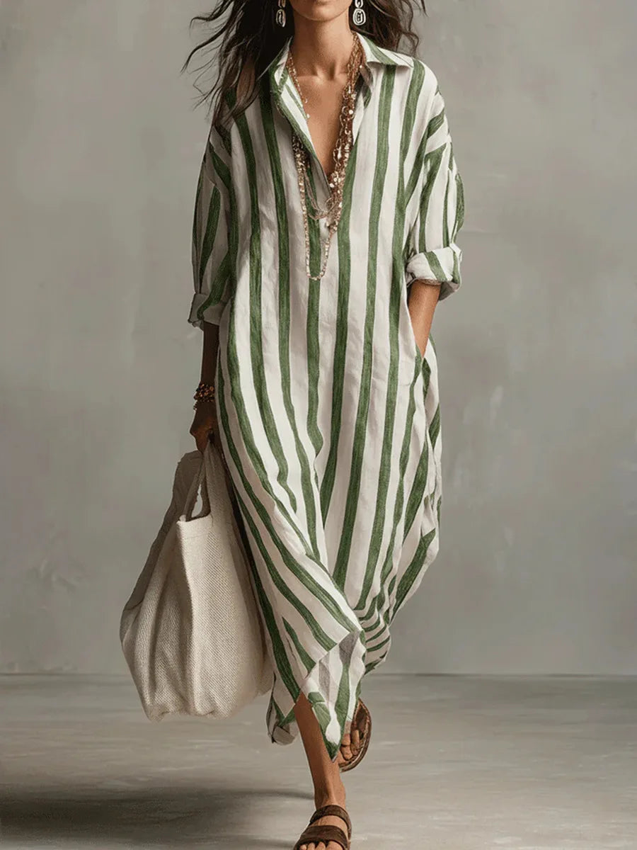 Casual Linen Shirt Dress for Women 4