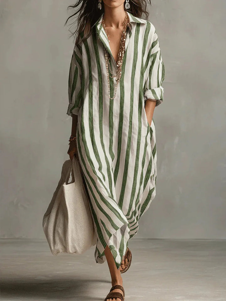 Casual Linen Shirt Dress for Women 4