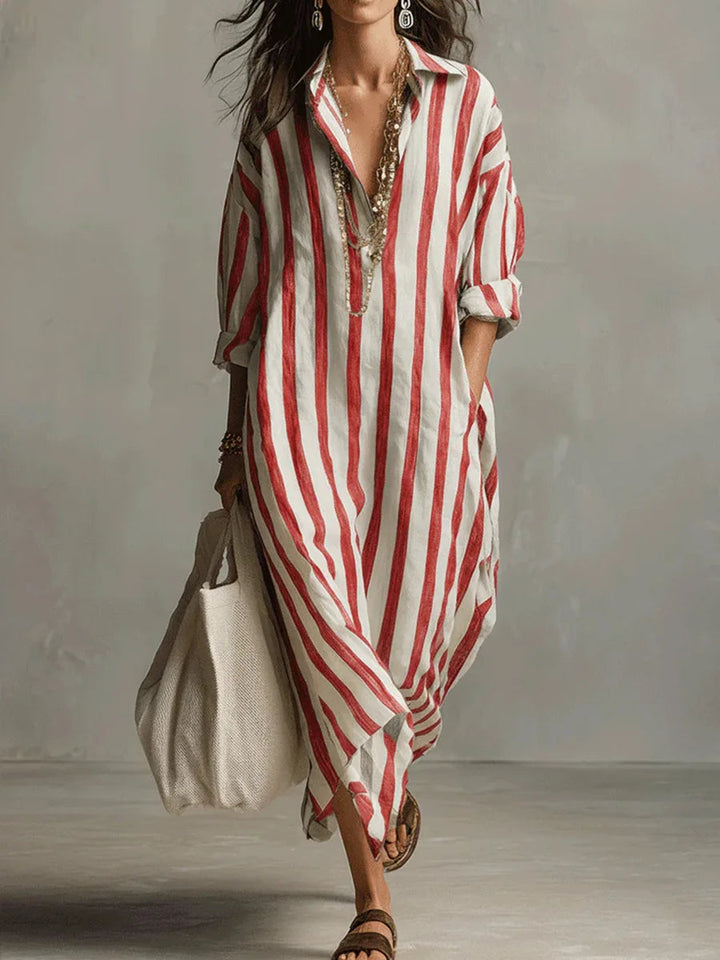 Casual Linen Shirt Dress for Women 5