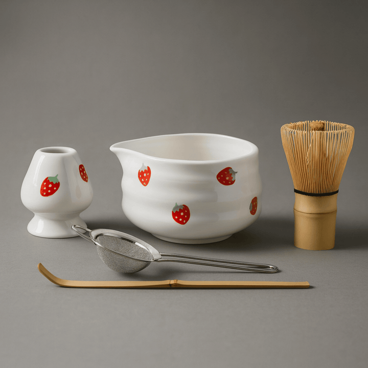 Ceramic Matcha Bowl Set 4