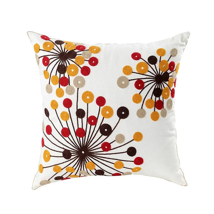 Charming Floral Cotton Cushion Cover 0