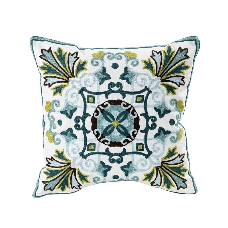Charming Floral Cotton Cushion Cover 13