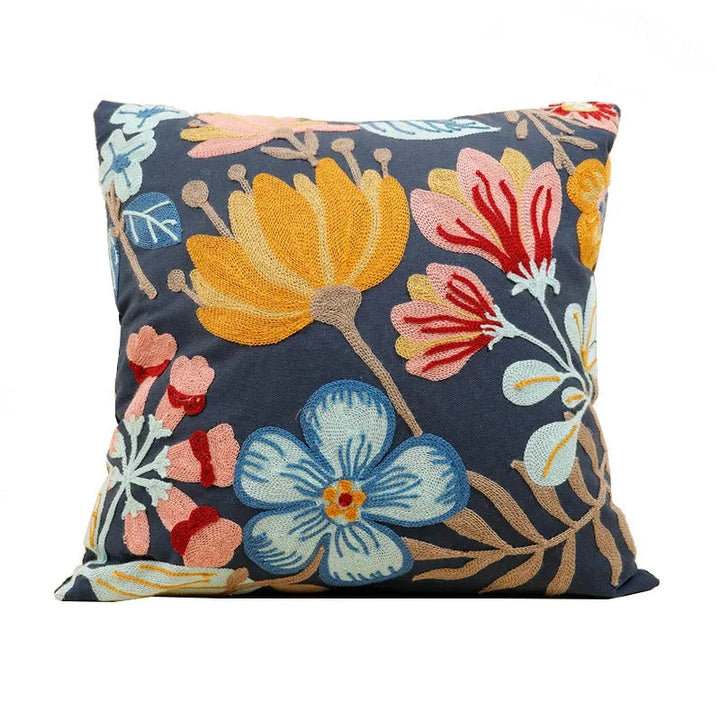 Charming Floral Cotton Cushion Cover 19