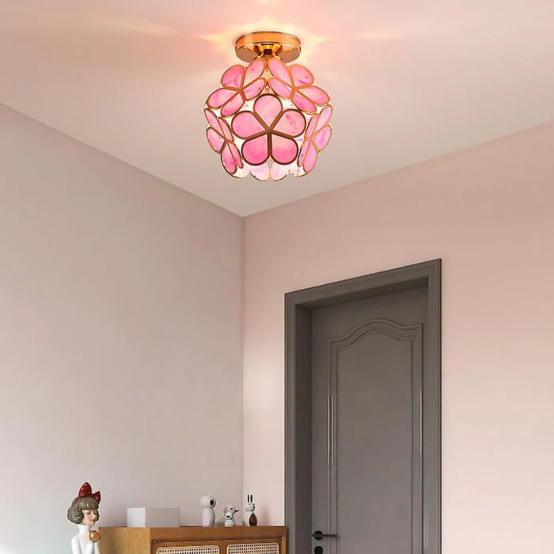 Charming Floral Flush Mount Ceiling Light 0