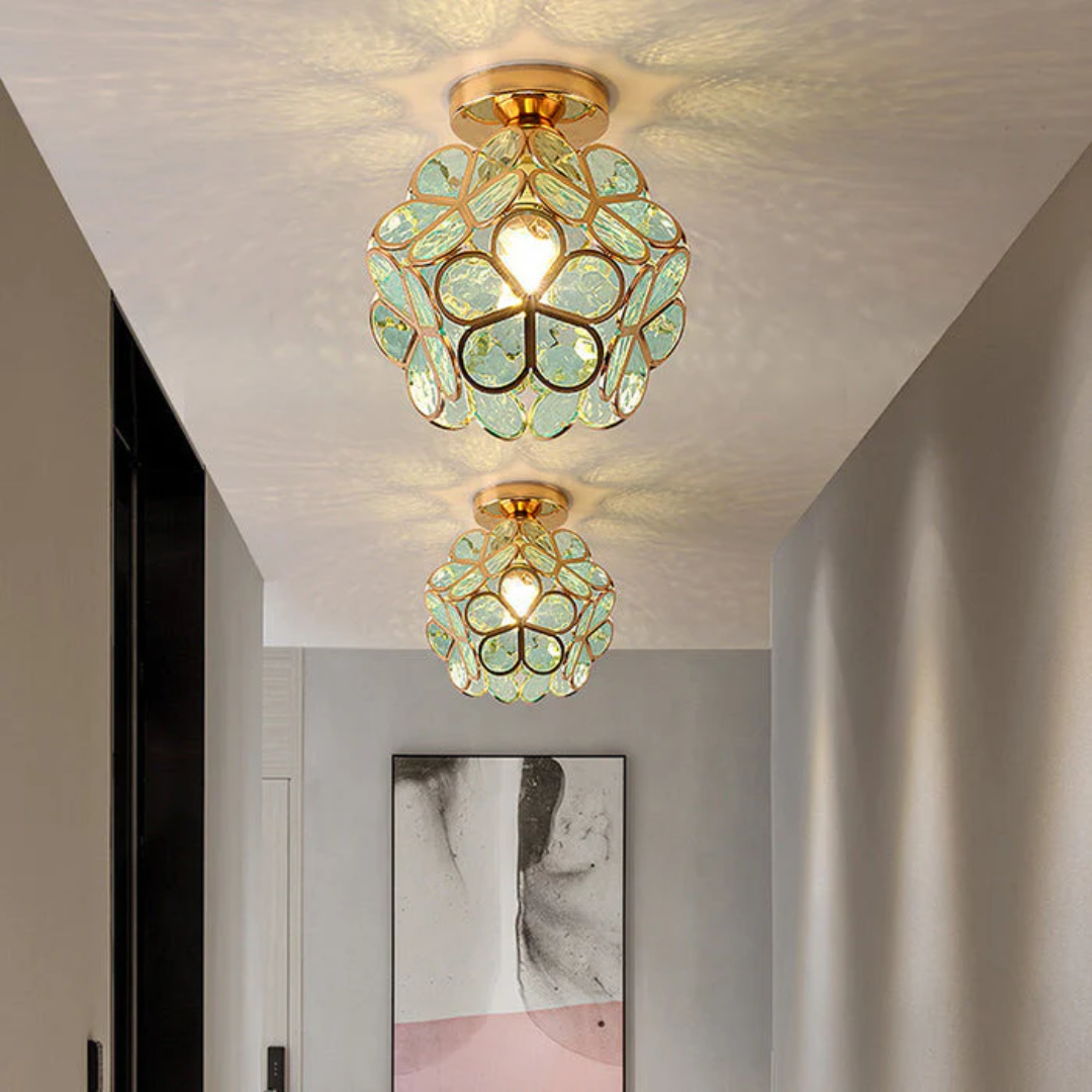Charming Floral Flush Mount Ceiling Light 4