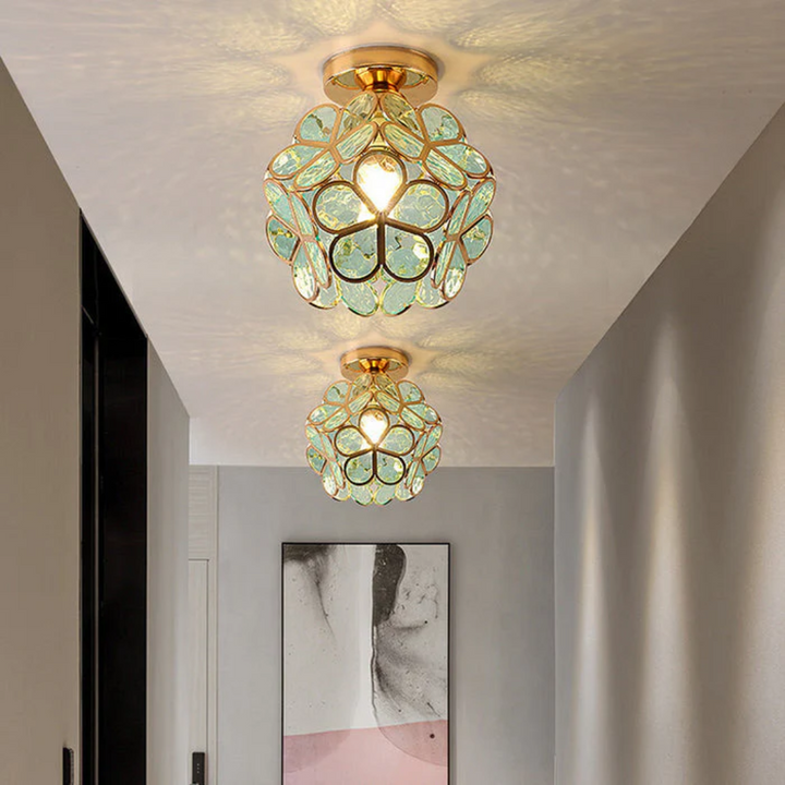 Charming Floral Flush Mount Ceiling Light 4