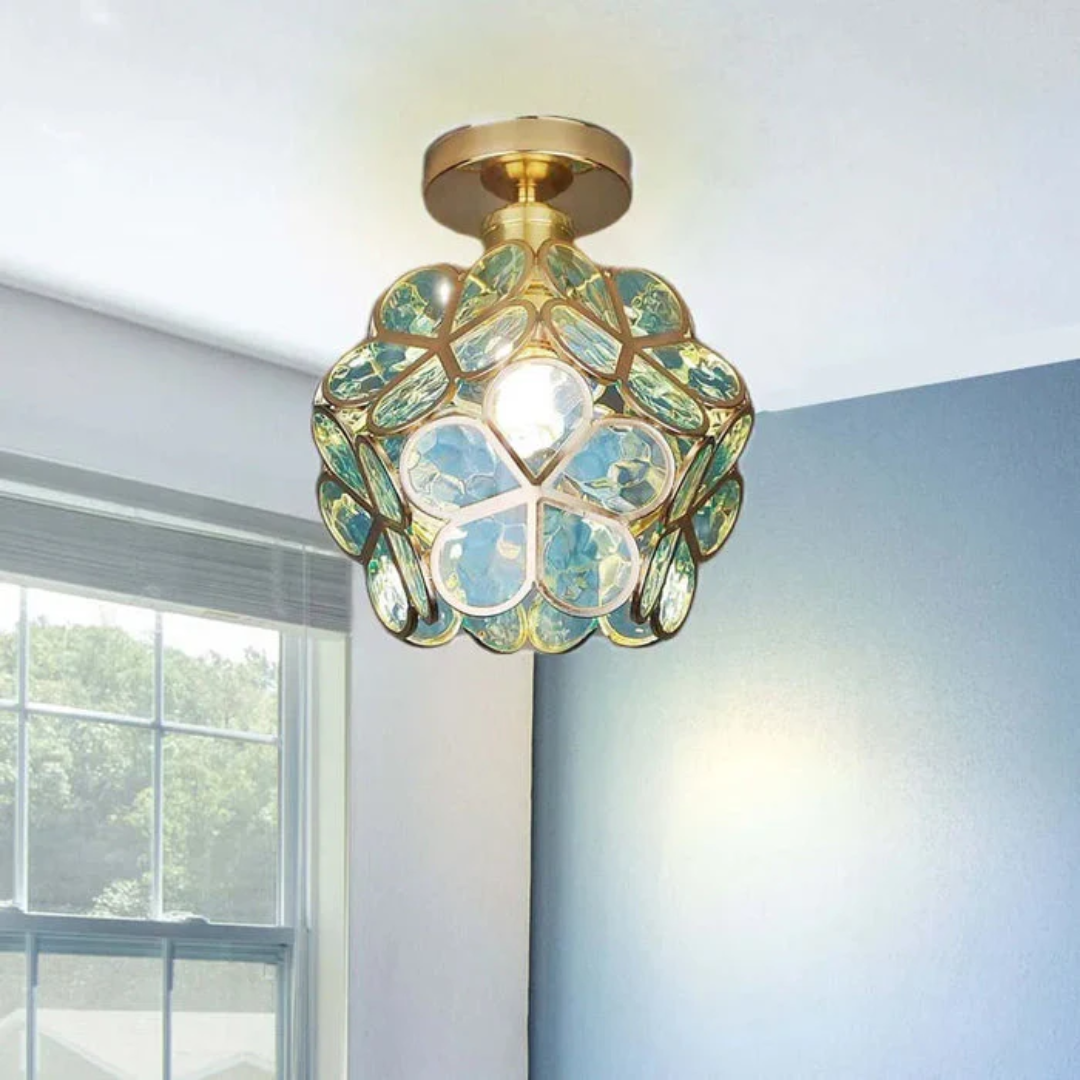 Charming Floral Flush Mount Ceiling Light 5