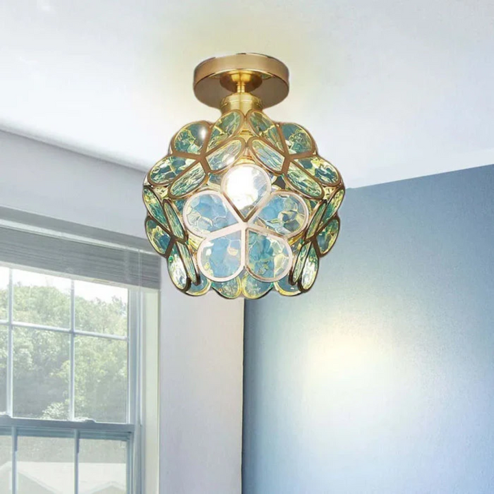 Charming Floral Flush Mount Ceiling Light 5
