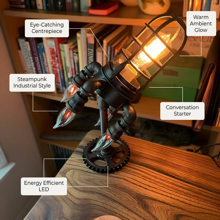 Charming Industrial Rocket Lamp 2