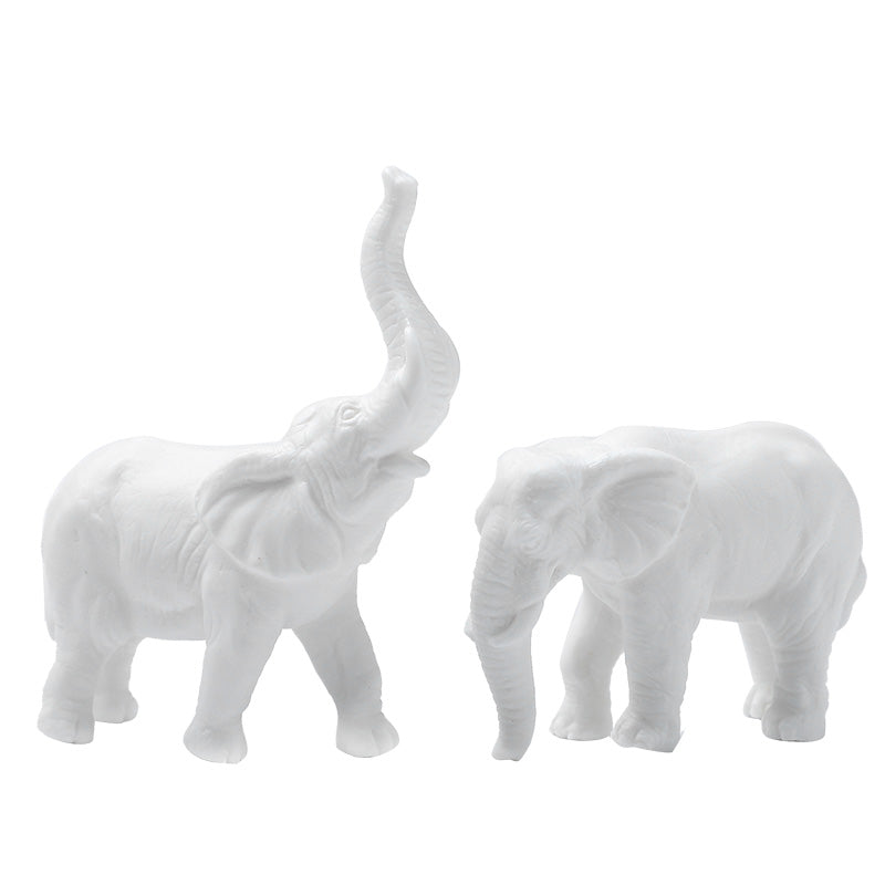 Charming Minimalist Porcelain Elephant 0