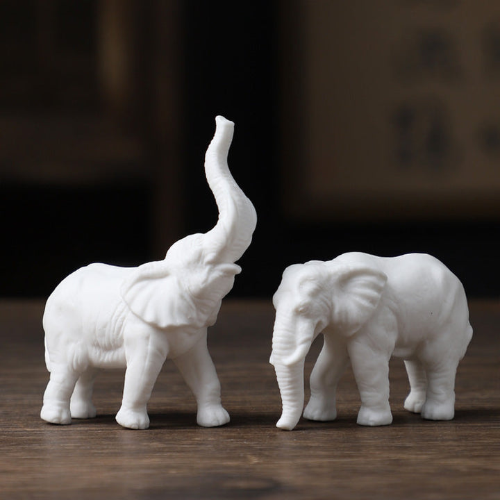 Charming Minimalist Porcelain Elephant 1