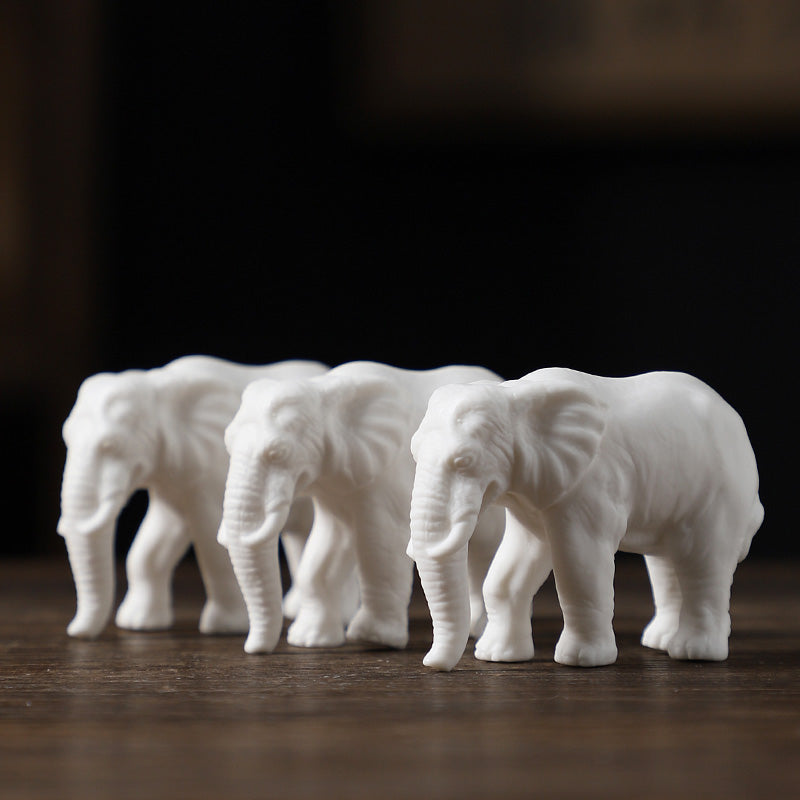 Charming Minimalist Porcelain Elephant 2