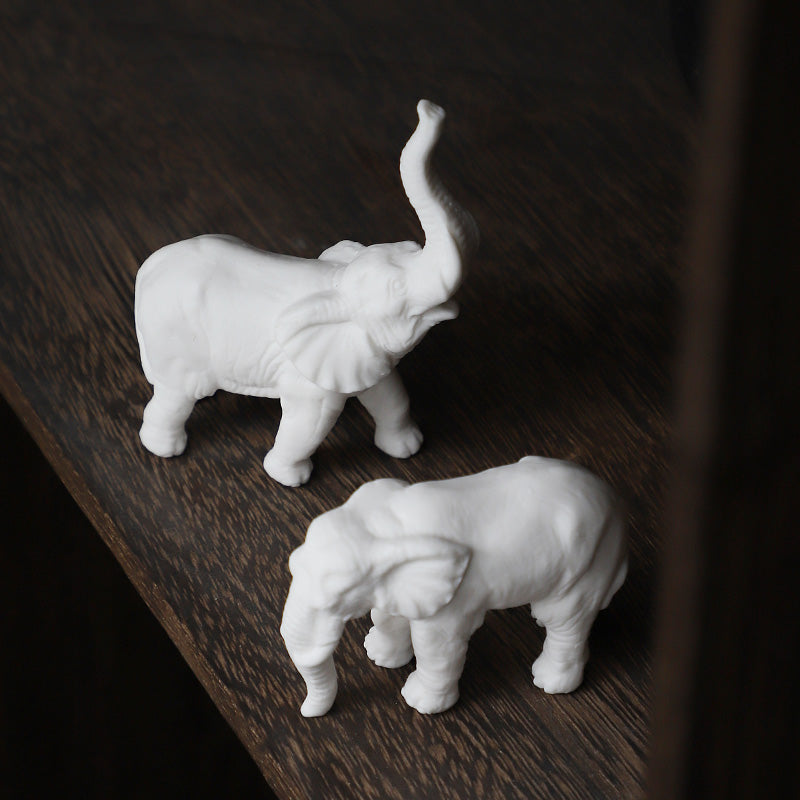 Charming Minimalist Porcelain Elephant 3