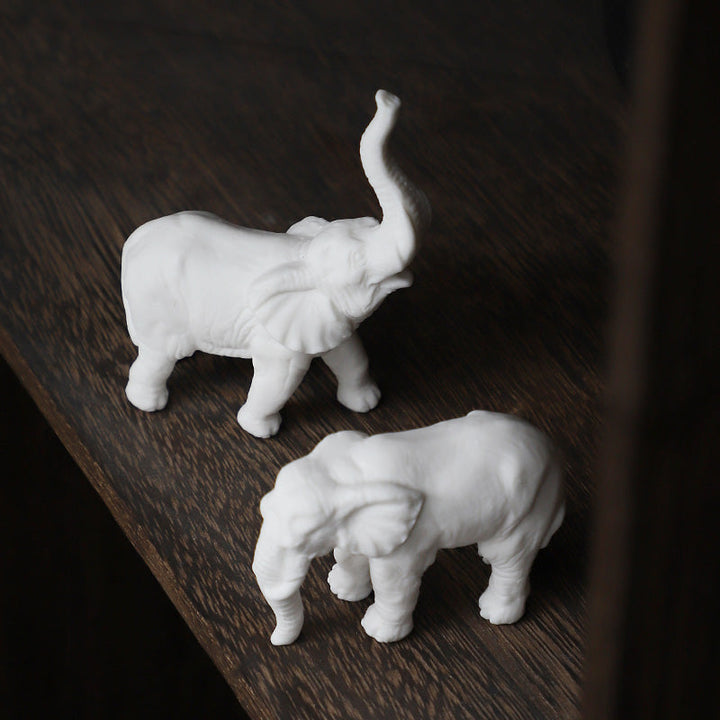 Charming Minimalist Porcelain Elephant 3