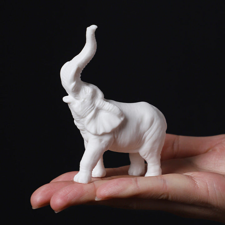 Charming Minimalist Porcelain Elephant 4