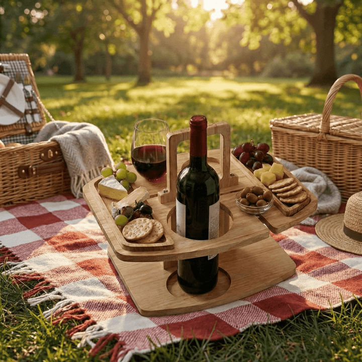 Charming Natural Wood Wine Table 6