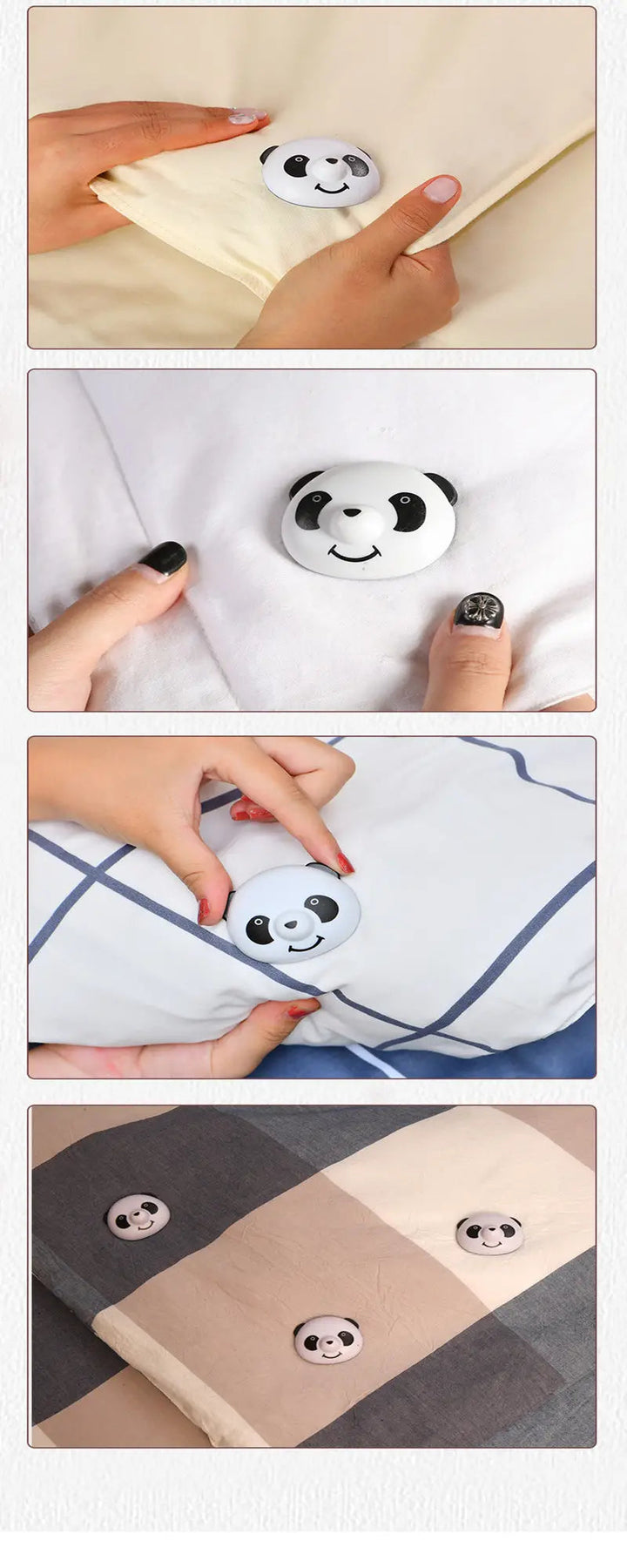 Charming Panda Duvet Clips 1