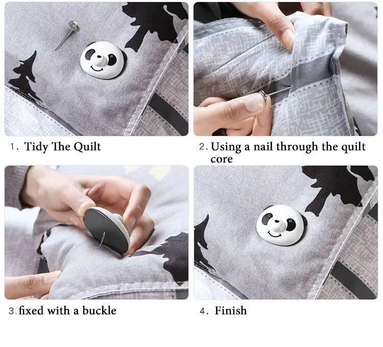 Charming Panda Duvet Clips 3