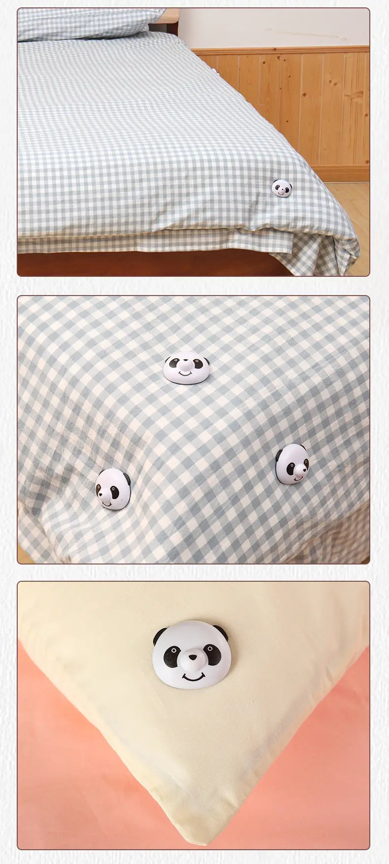 Charming Panda Duvet Clips 5