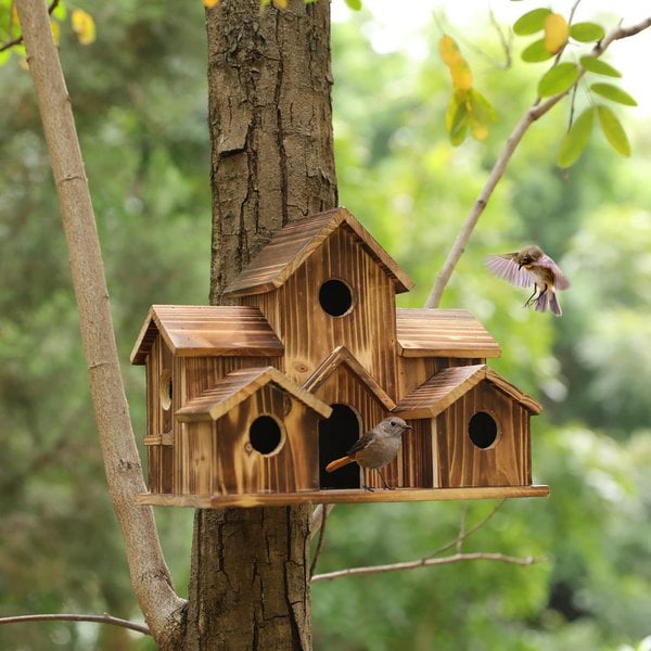 Charming Wooden Birdhouse 0