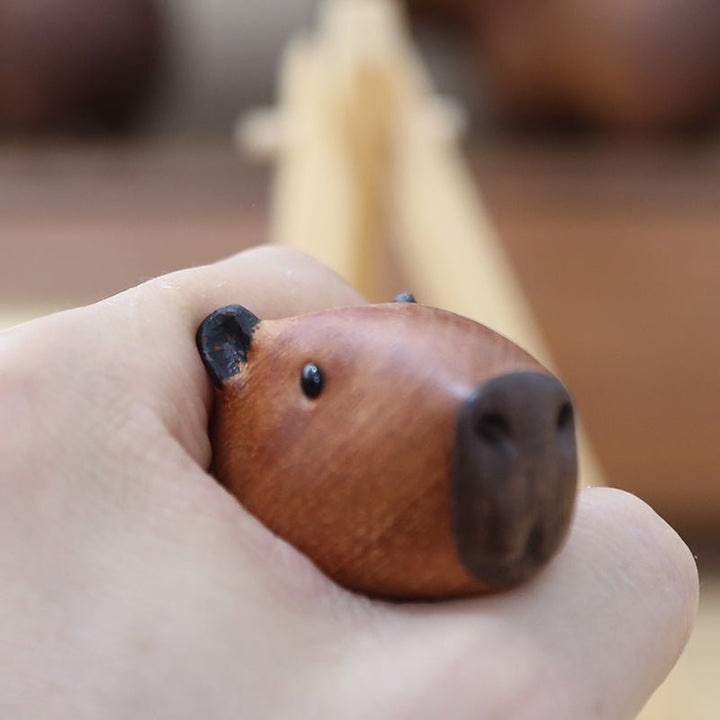 Charming Wooden Capybara Decor 3