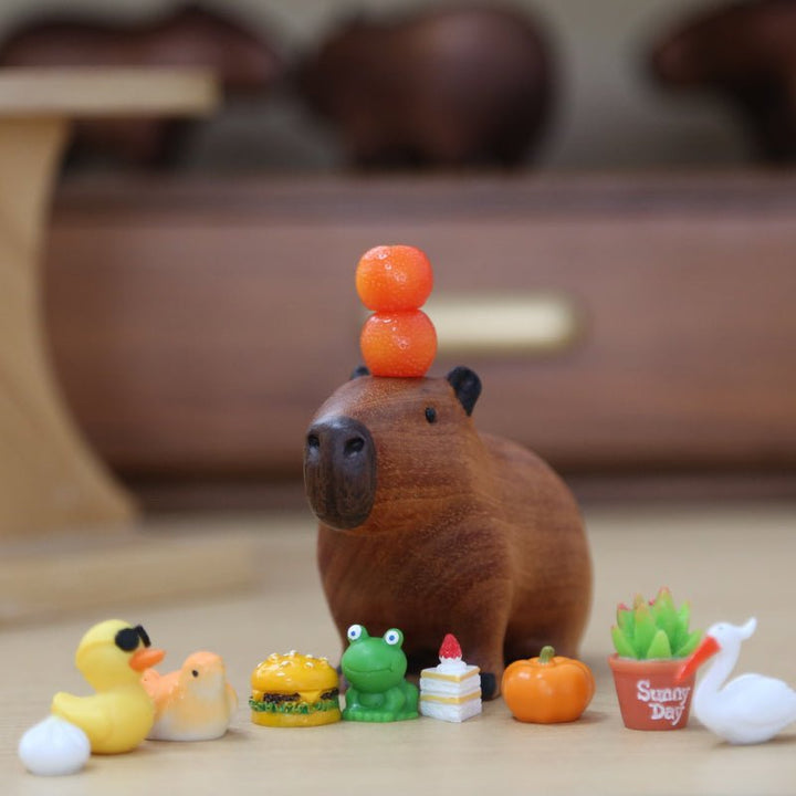 Charming Wooden Capybara Decor 5
