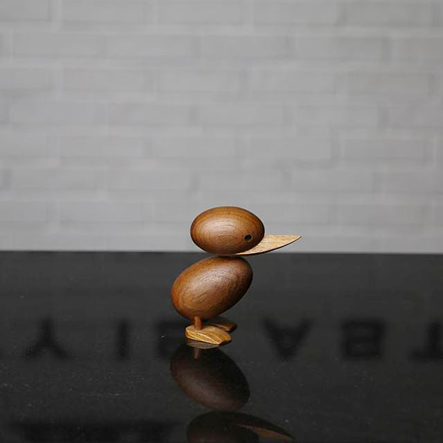 Charming Wooden Duck Decor Set 0