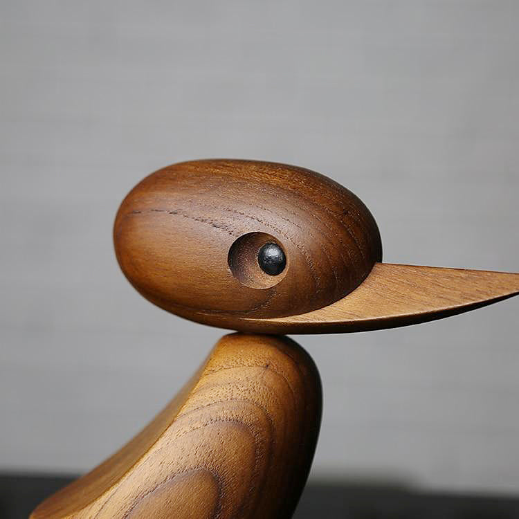 Charming Wooden Duck Decor Set 4