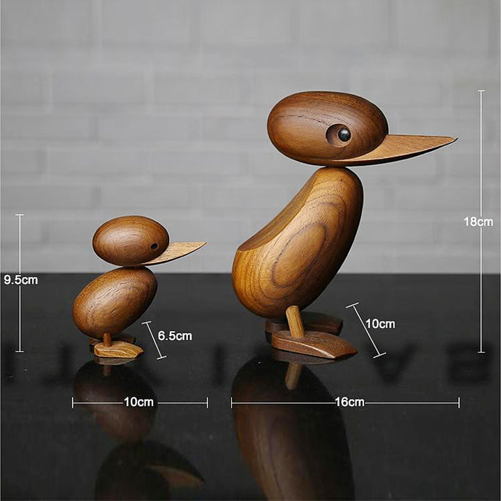 Charming Wooden Duck Decor Set 6