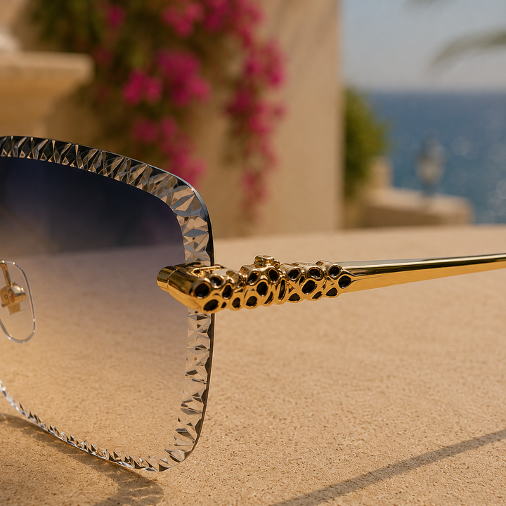 Rimless Alloy Sunglasses lifestyle