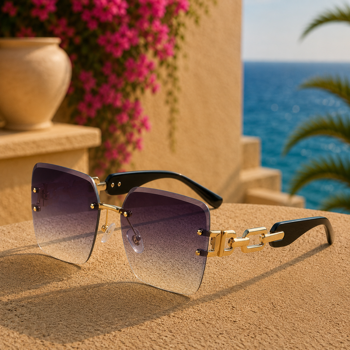 Violet Aureo Luxe Sunglasses detail