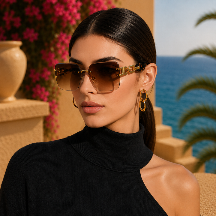 Violet Aureo Luxe Sunglasses front view