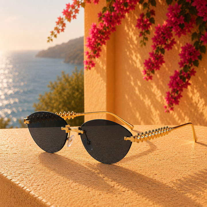 Black Elli Rose Sunglasses detail