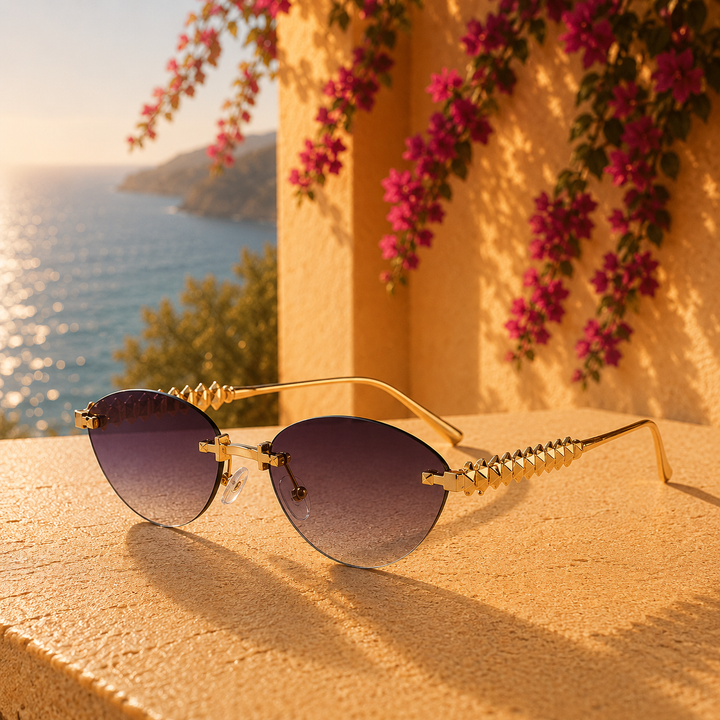 Purple Elli Rose Sunglasses front view