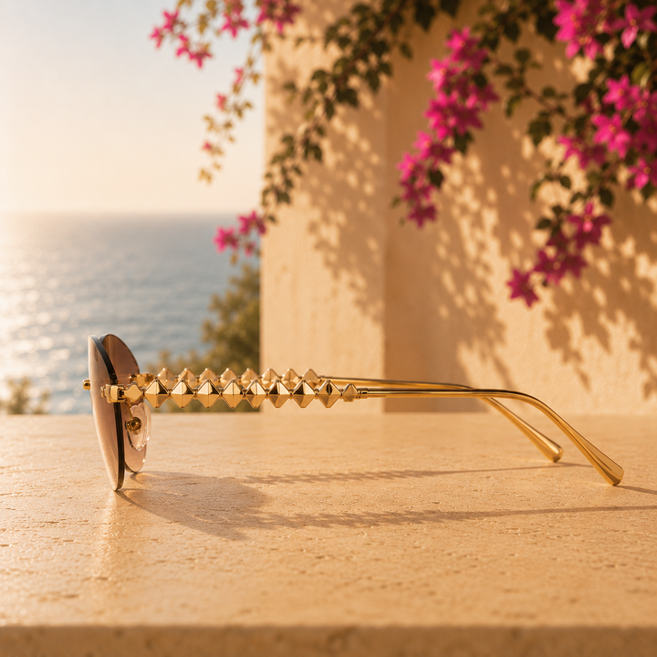 Midnight Gold Elli Rose Sunglasses lifestyle