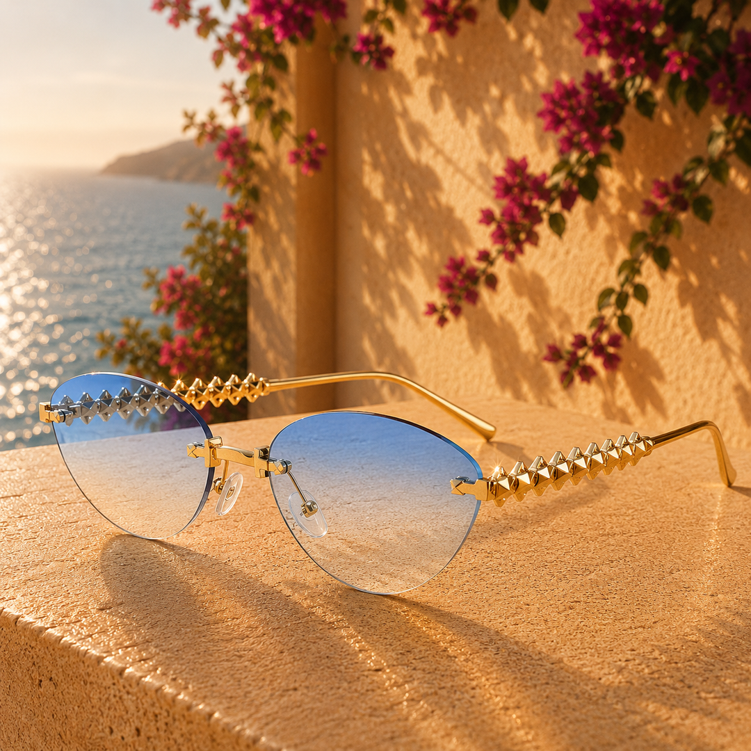 Sky Blue Elli Rose Sunglasses detail