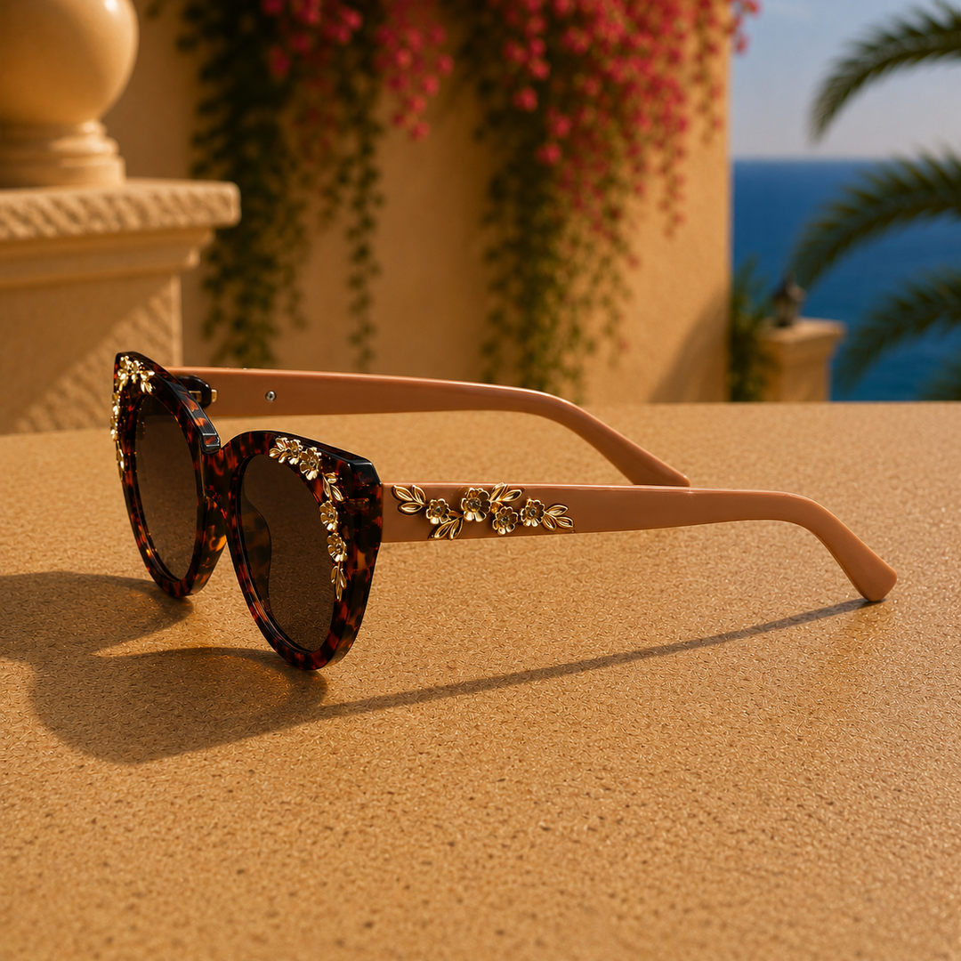 Ivory Havana Margaret Rose Sunglasses lifestyle