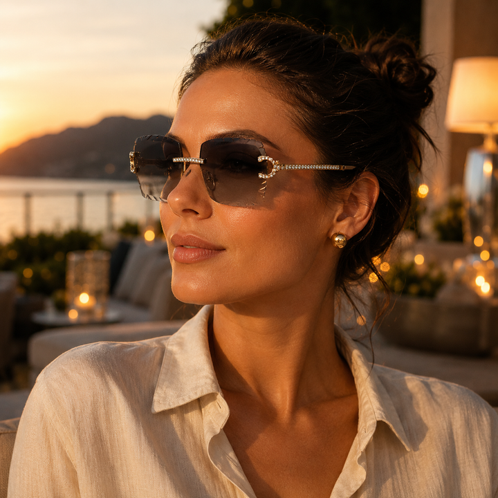Lavender Vivienne Royale Sunglasses detail