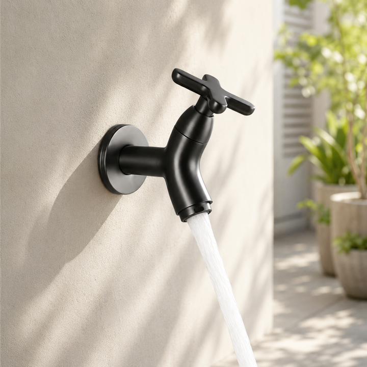 Brass Outdoor Wall Faucet finish detail